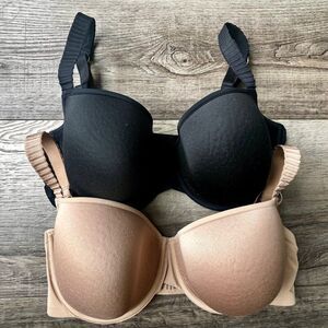 ThirdLove Two Bra (s) Microfiber T Shirt Padded Adjustable Wired Comfortable